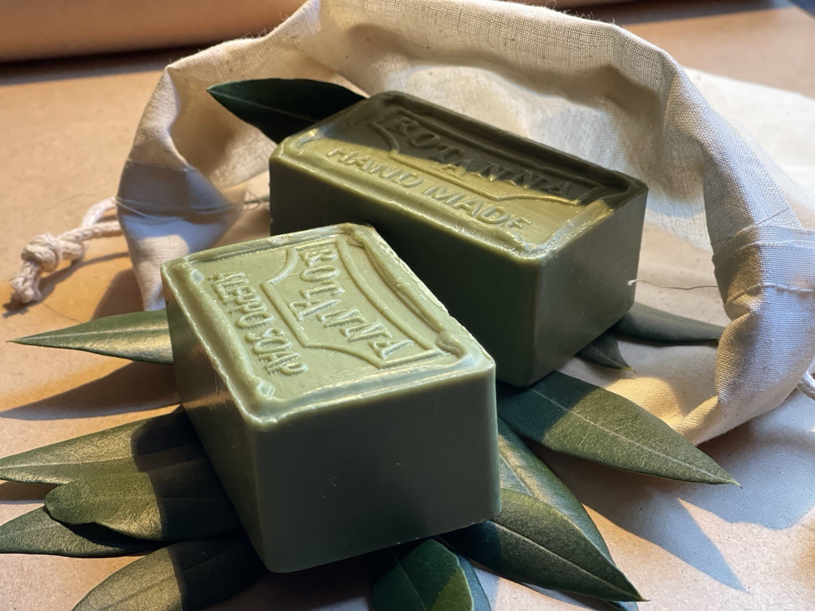 4/PK Authentic Olive + Laurel Oil Soap Sensitive Skin Helps Psoriasis & Eczema