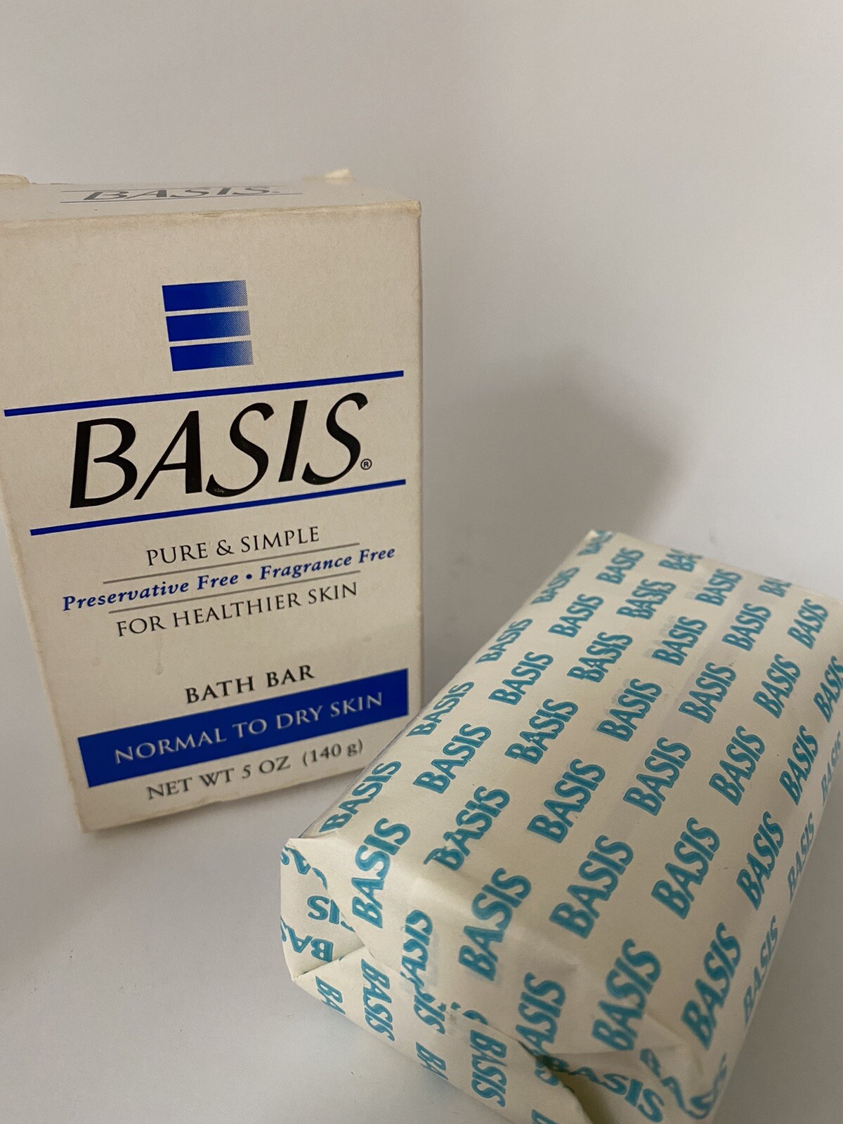 Basis Bar 5 oz. Normal To Dry Skin Fragrance & Preservative Free (1 Bar) New