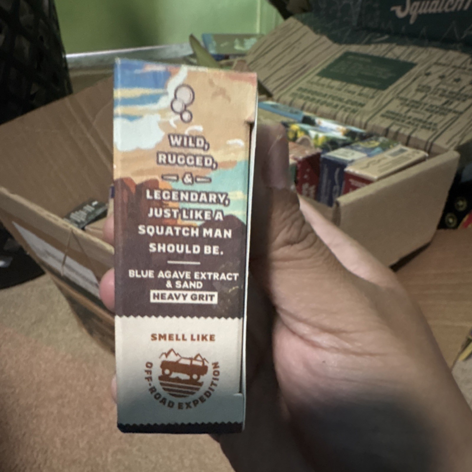 Dr. Squatch Bronco Bricc Men’s Natural Soap Blue Agave Sand Expedition 5 oz