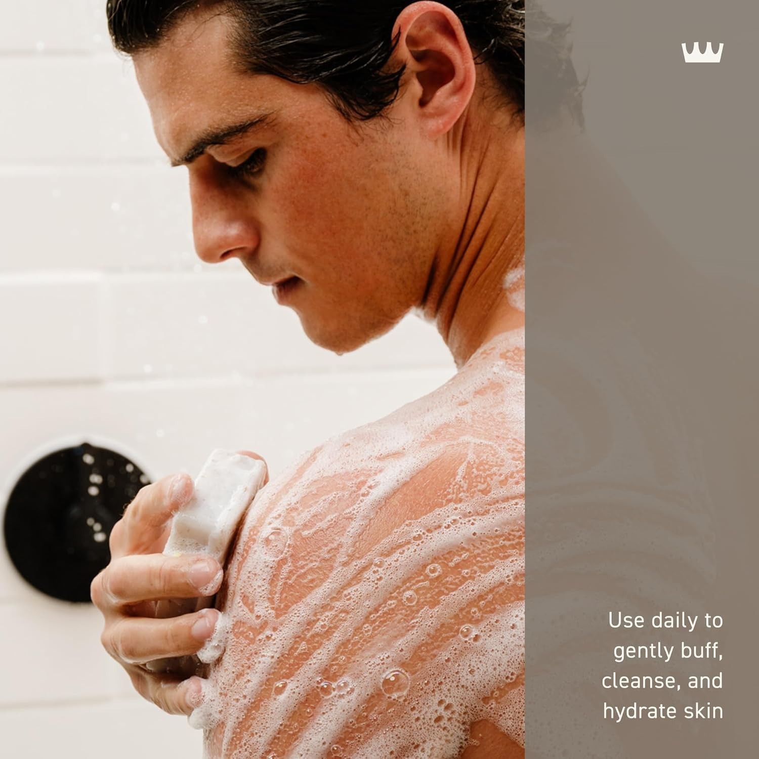 Luxury 5oz Exfoliating Body Bar for Men – Cleanse & Hydrate with Vintage Suede