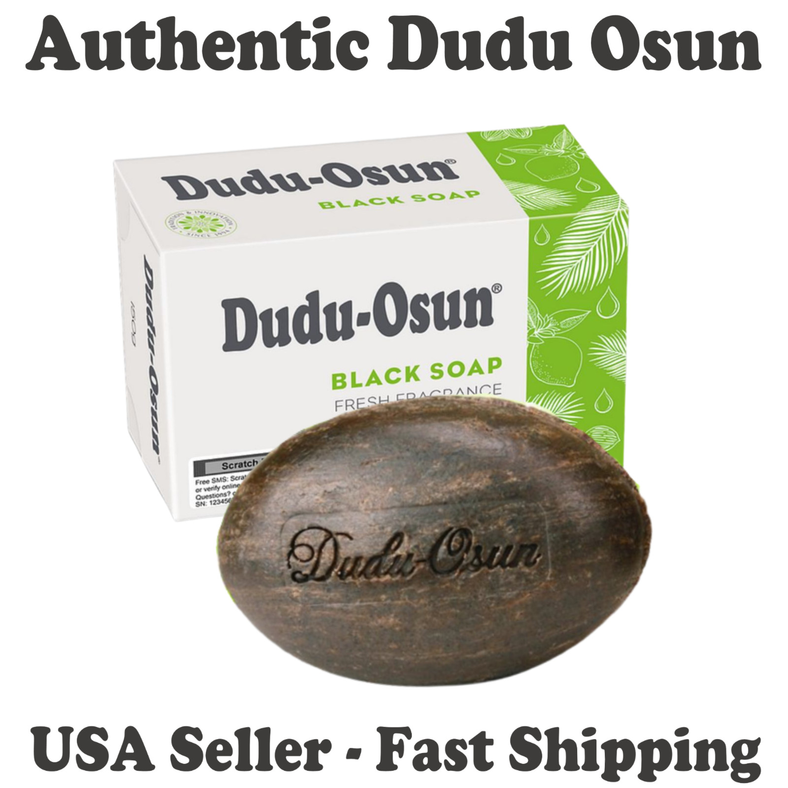 Dudu Osun African Black Soap Raw Bar Body Face Wash Bulk Wholesale
