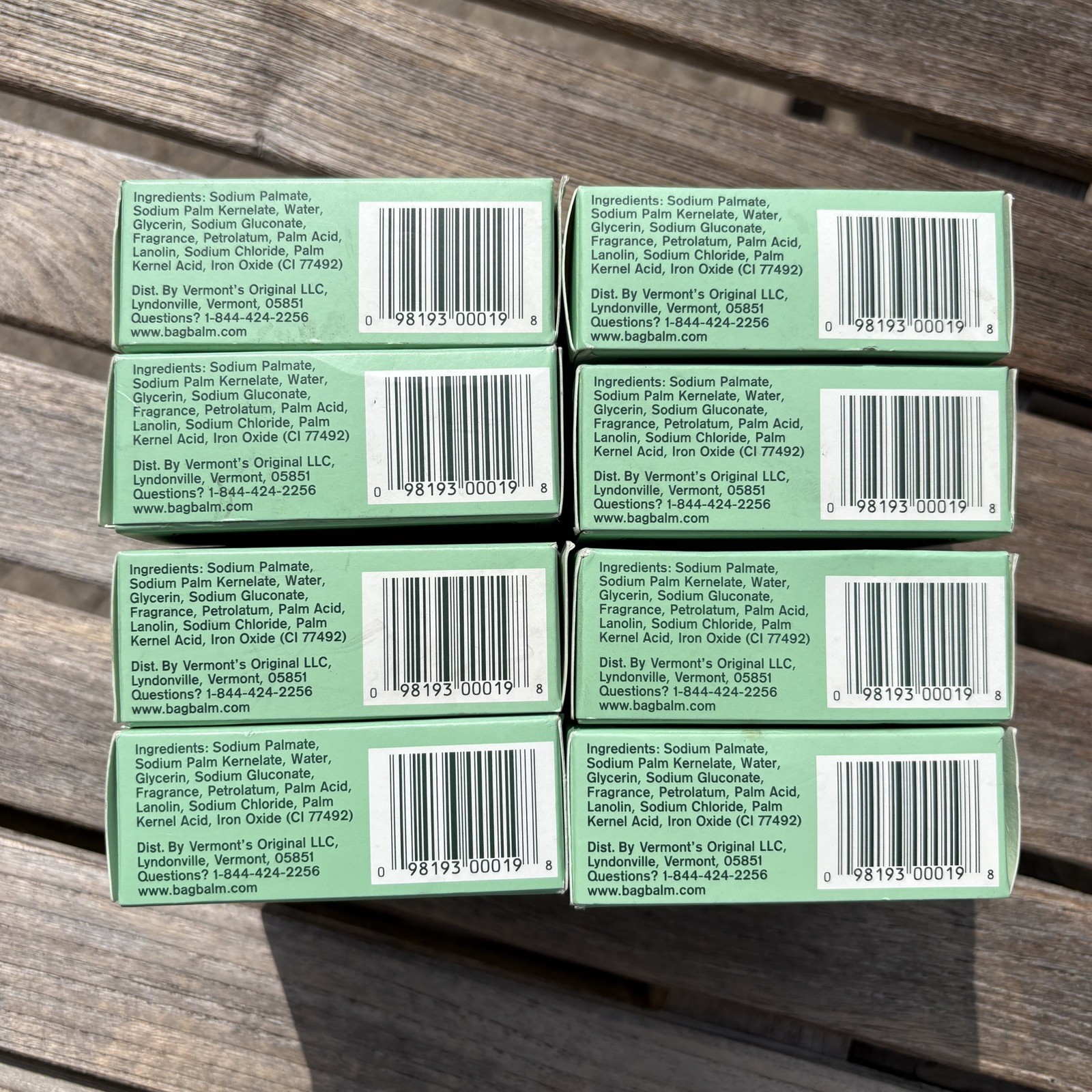8 Pack Bag Balm Mega Moisturizing Soap Rosemary Mint 3.90 Oz Each