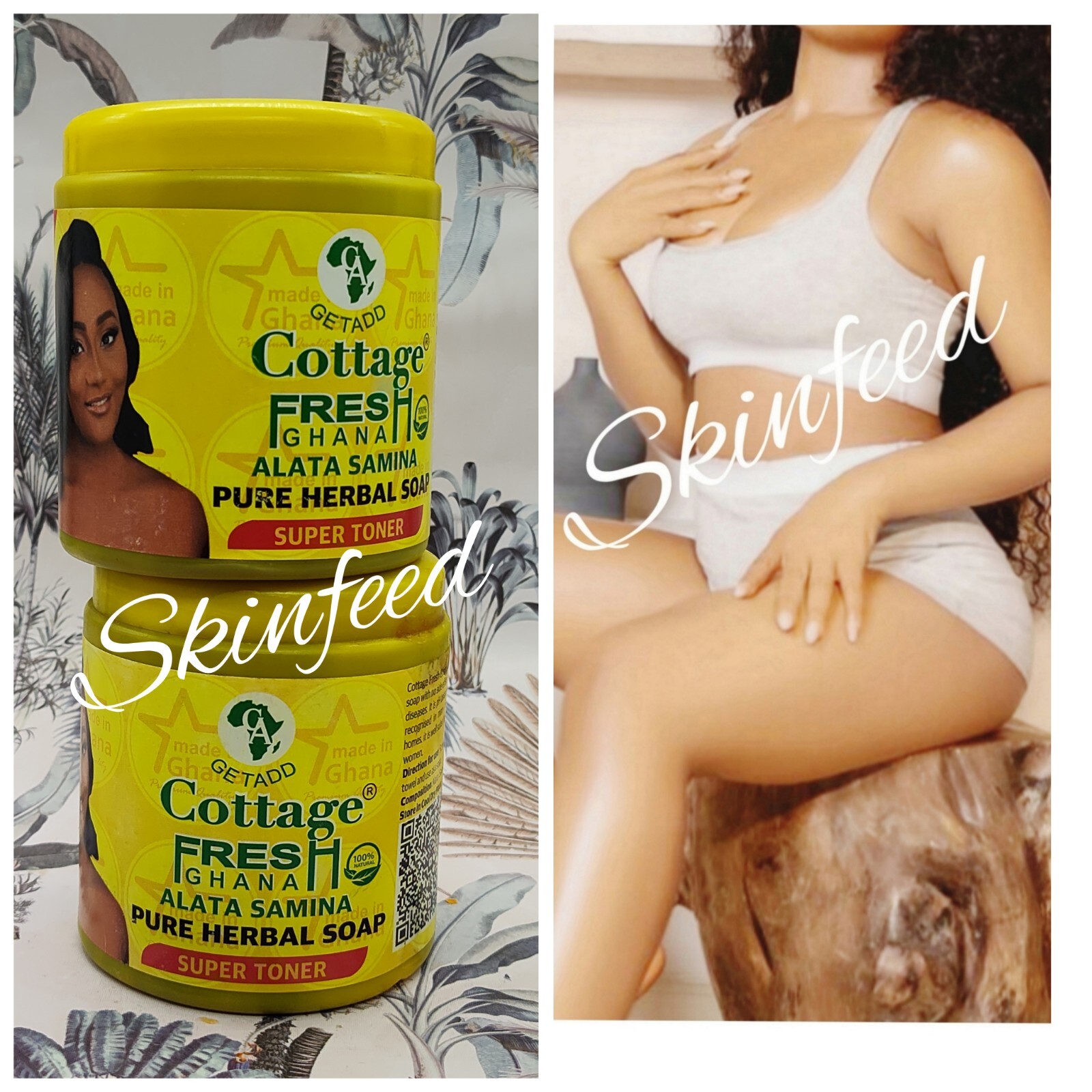 2X Getadd Cottage Fresh Alata Samina Herbal “Super Toner” Soap. 550g 2pcs