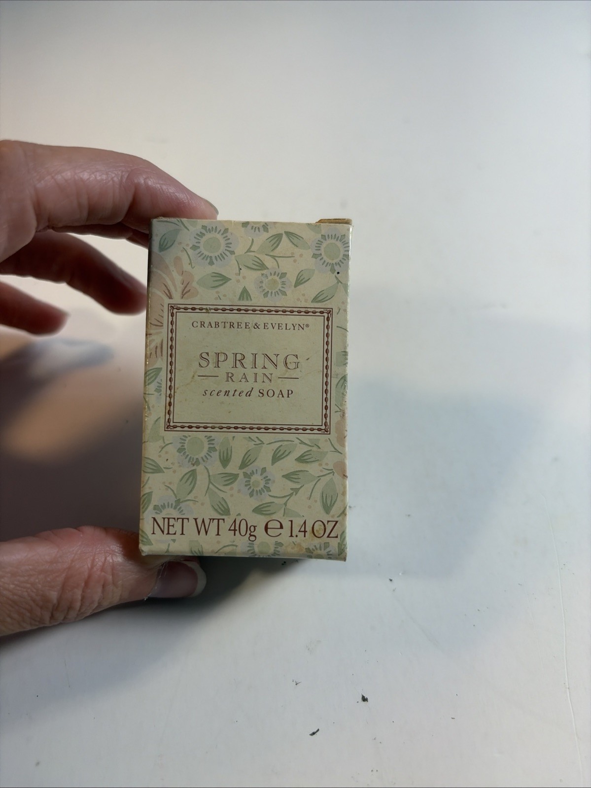 New Crabtree & Evelyn retired Spring Rain Scented Bath Soap, 1.4 Oz Travel Size