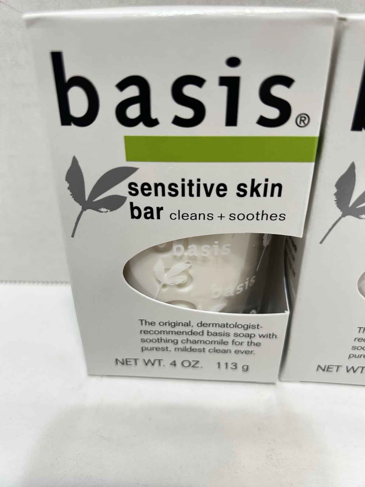 Basis Sensitive Skin Bar Dermatologist Recommended Soothing Cihamomile New 3pk