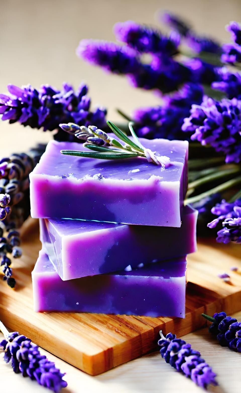 Lavender Handmade Organic Soap Bar Natural Oil Wonderful Scent Premium Body Spa