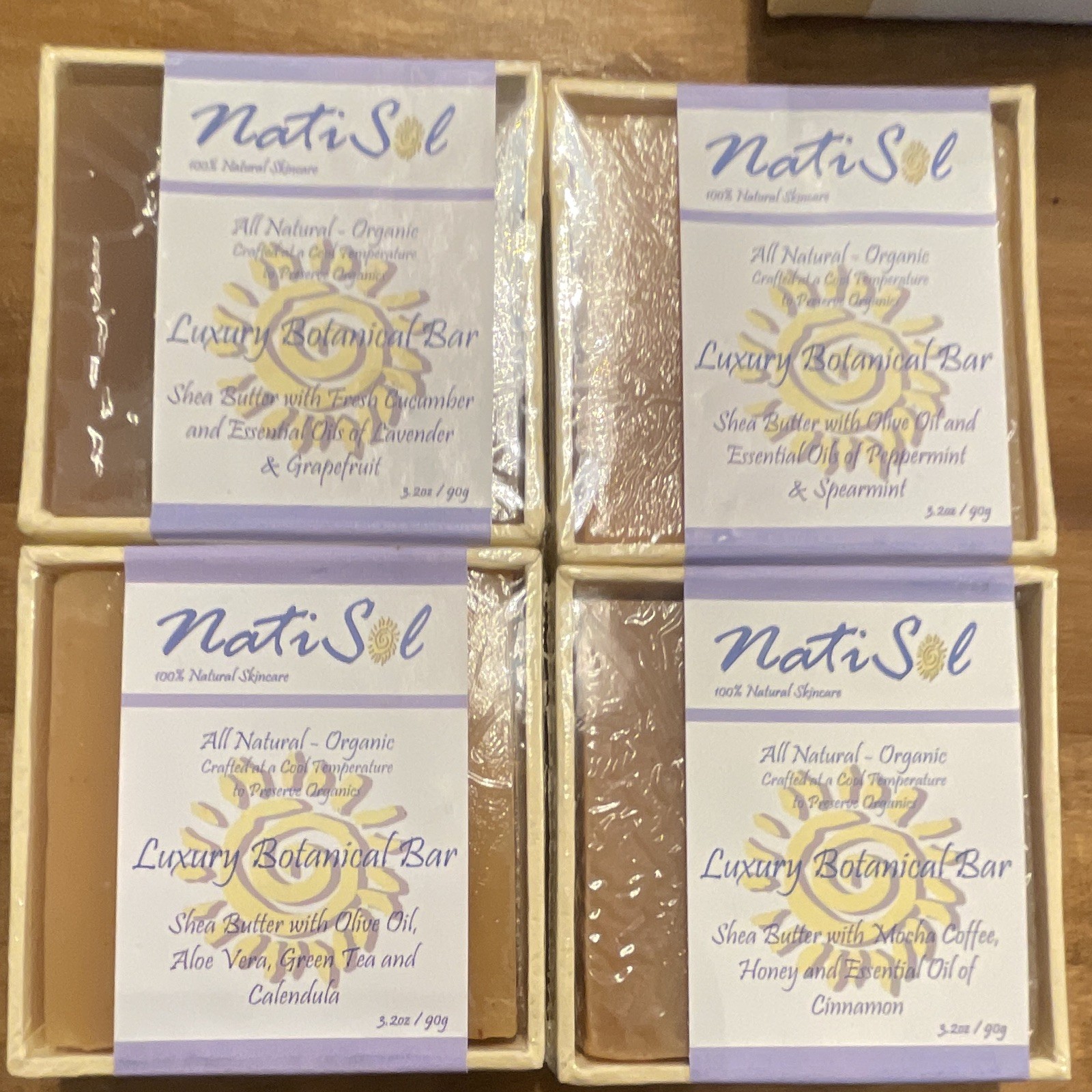 NatiSol Luxury Botanical Bar Soap All Natural and Organic 130 bars