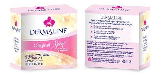 Dermaline Soaps 2.8 oz, Delicate fragrance soaps, Almond & Oatmeal, Coconut Milk