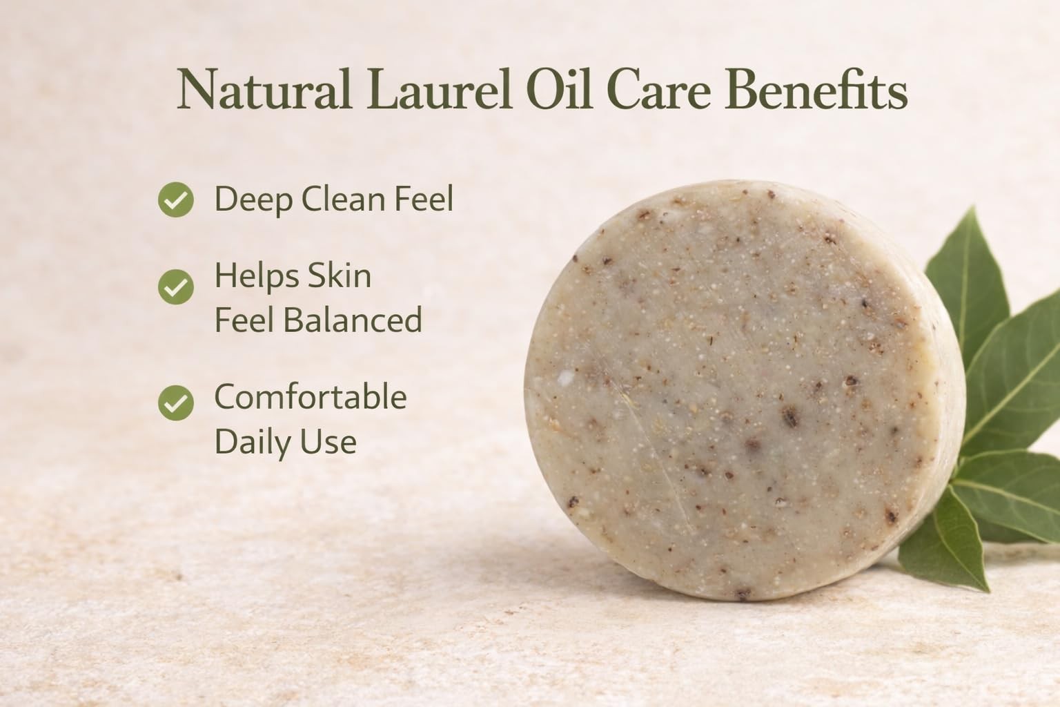 Natural Laurel Soap – Antioxidant Skin Cleanser & Pore Tightening Bar – Leave…