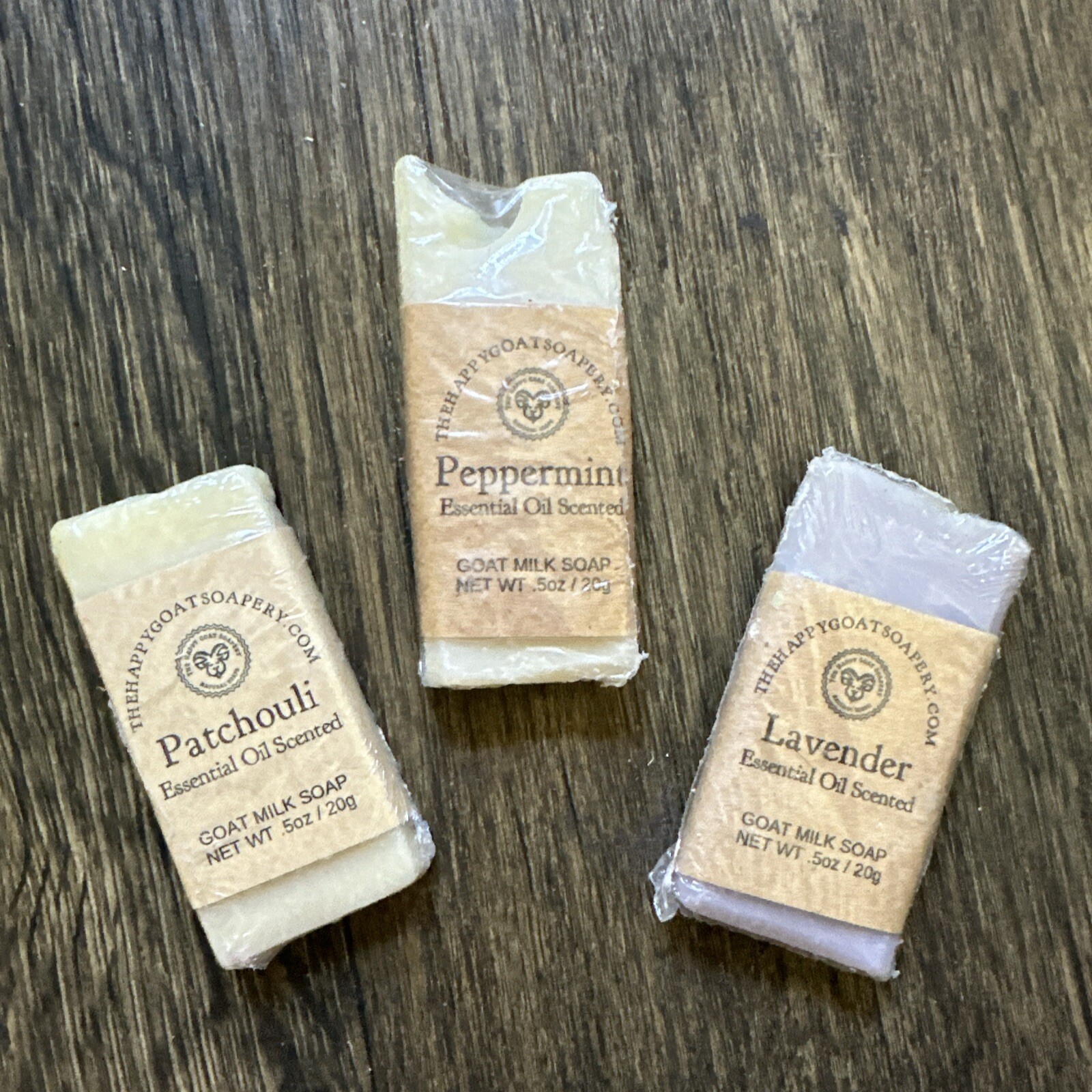 The Happy Goat Soapery Essential Oil Scented Goat Milk Soap Pack Of 3 5 oz. Each
