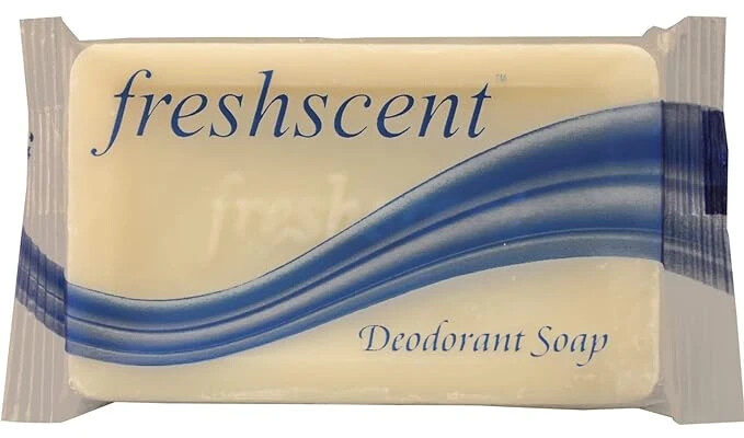 Freshscent Deodorant Soap Bars Individually Wrapped 1.5 ounce 50 per box
