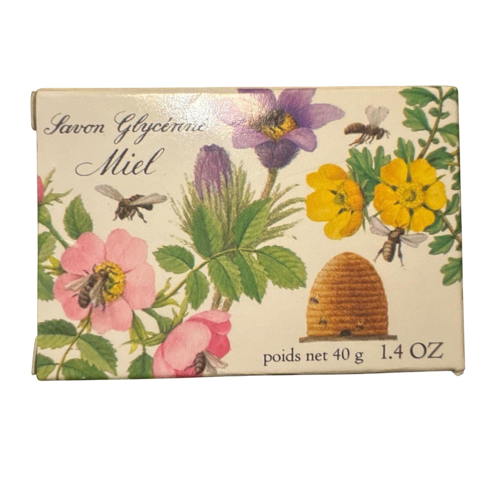 Crabtree Evelyn Honey Glycerine Soap 1.4 OZ Bar Bee Floral Vintage Bath Bar