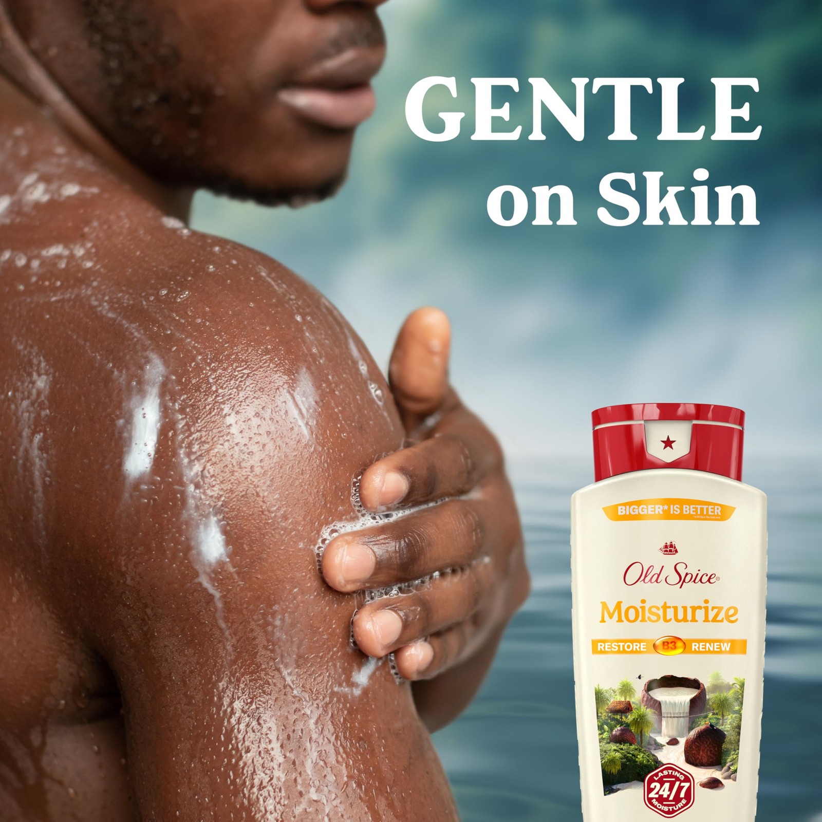 Old Spice Cleansing Body Wash for Men, 24/7 Shower Fresh 18 Fl Oz (Pack of 4)