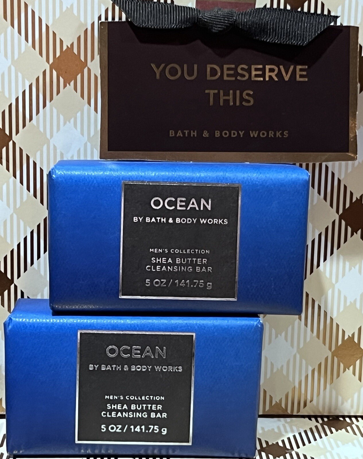 X2 OCEAN Men’s Mens Collection Bath & Body Works Bar Shea Butter Cleansing Soap