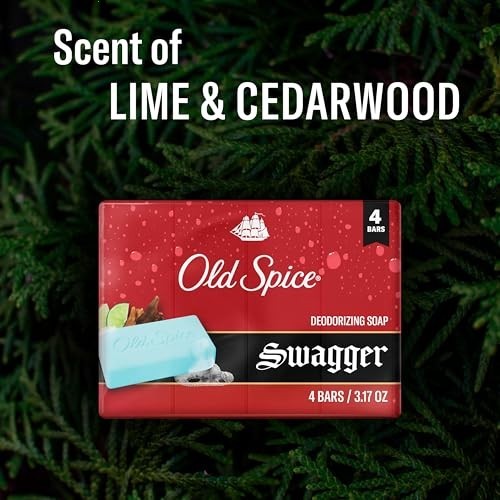Old Spice Bar Soap for Men, Refreshing Clean to Wash Away Dirt & Odor, Cleansing