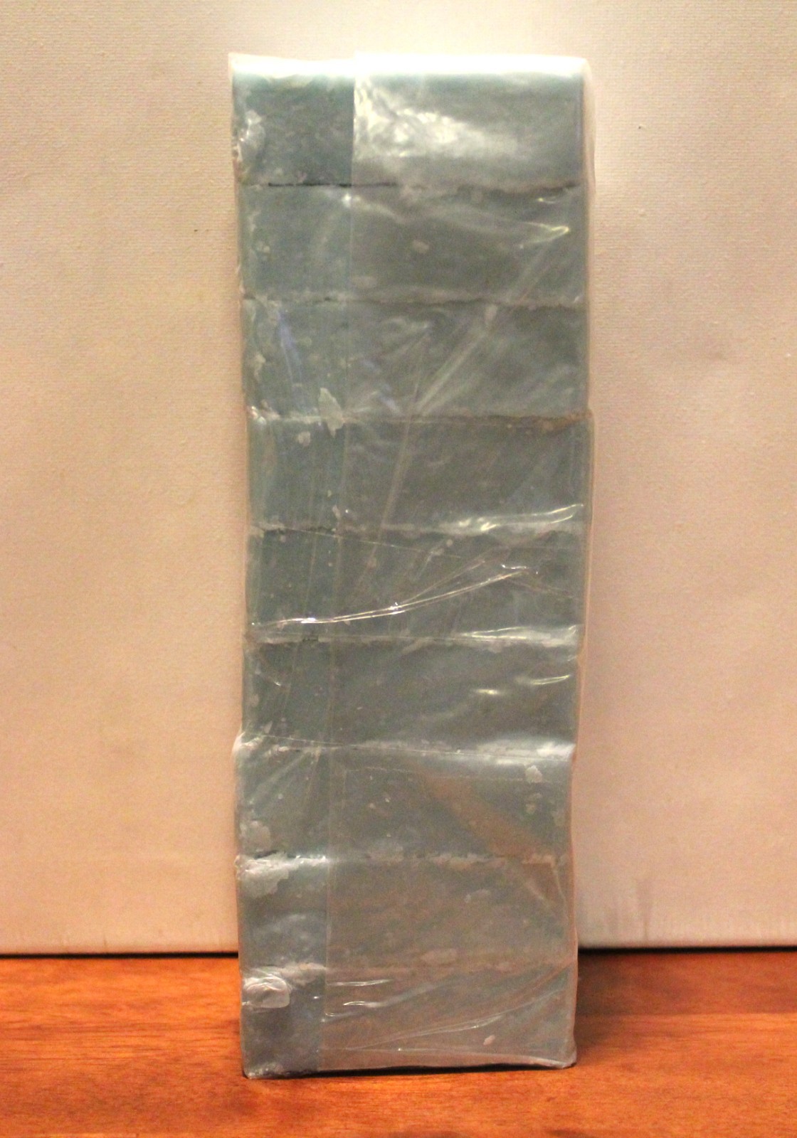 Cool Spring Blue Handmade soap loaf 9 Precut bars