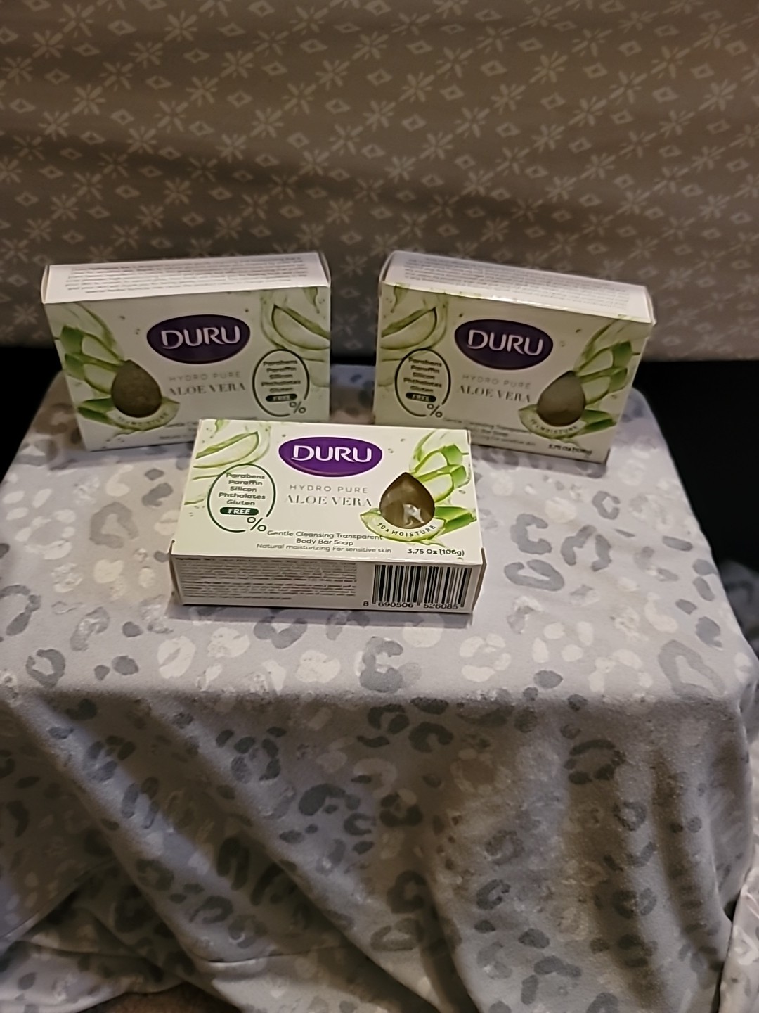 3x DURU ALOE VERA Hydropure Gentle Cleansing Body Bar Soap 3.75oz Ea.
