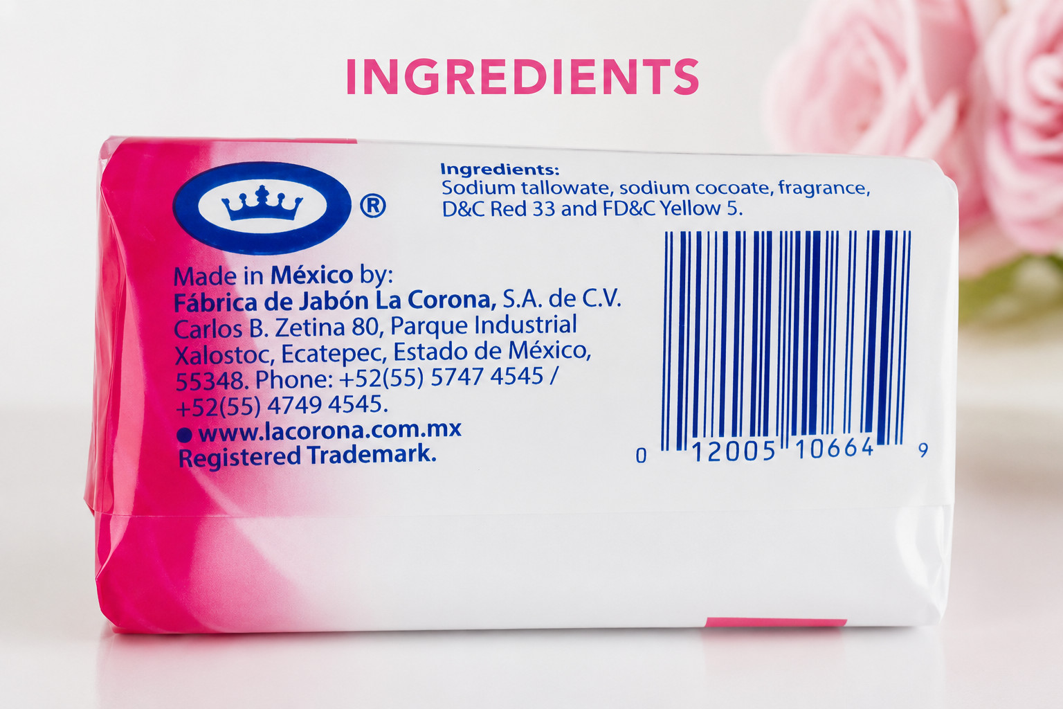 Rosa Venus Pink Bar Soap Beauty Bath Soap Rich Creamy Lather Floral Scent