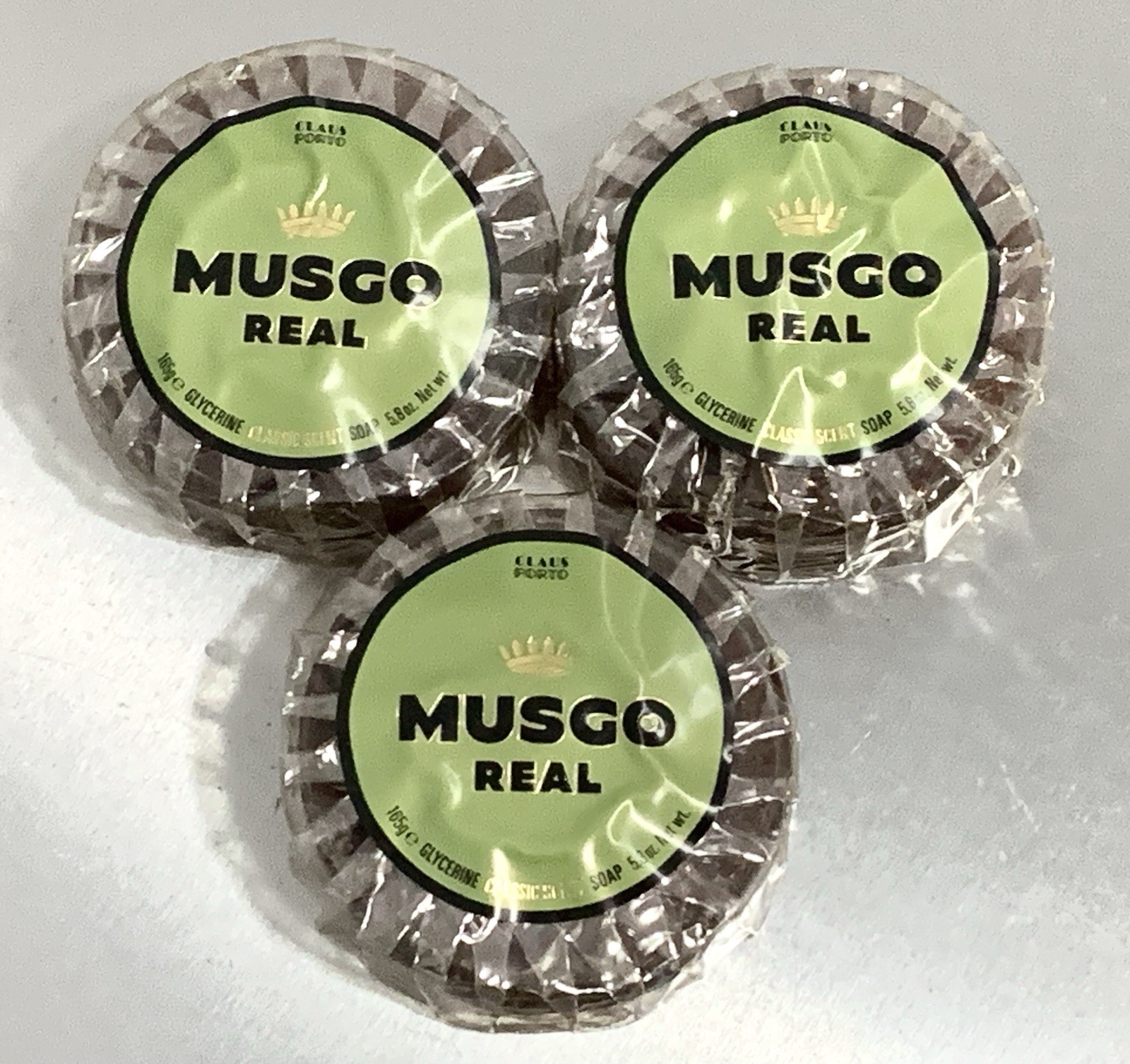 3X Musgo Real Men’s Glycerine Classic Scent Oil Soap 5.8 oz Sealed (#m1JJ4)