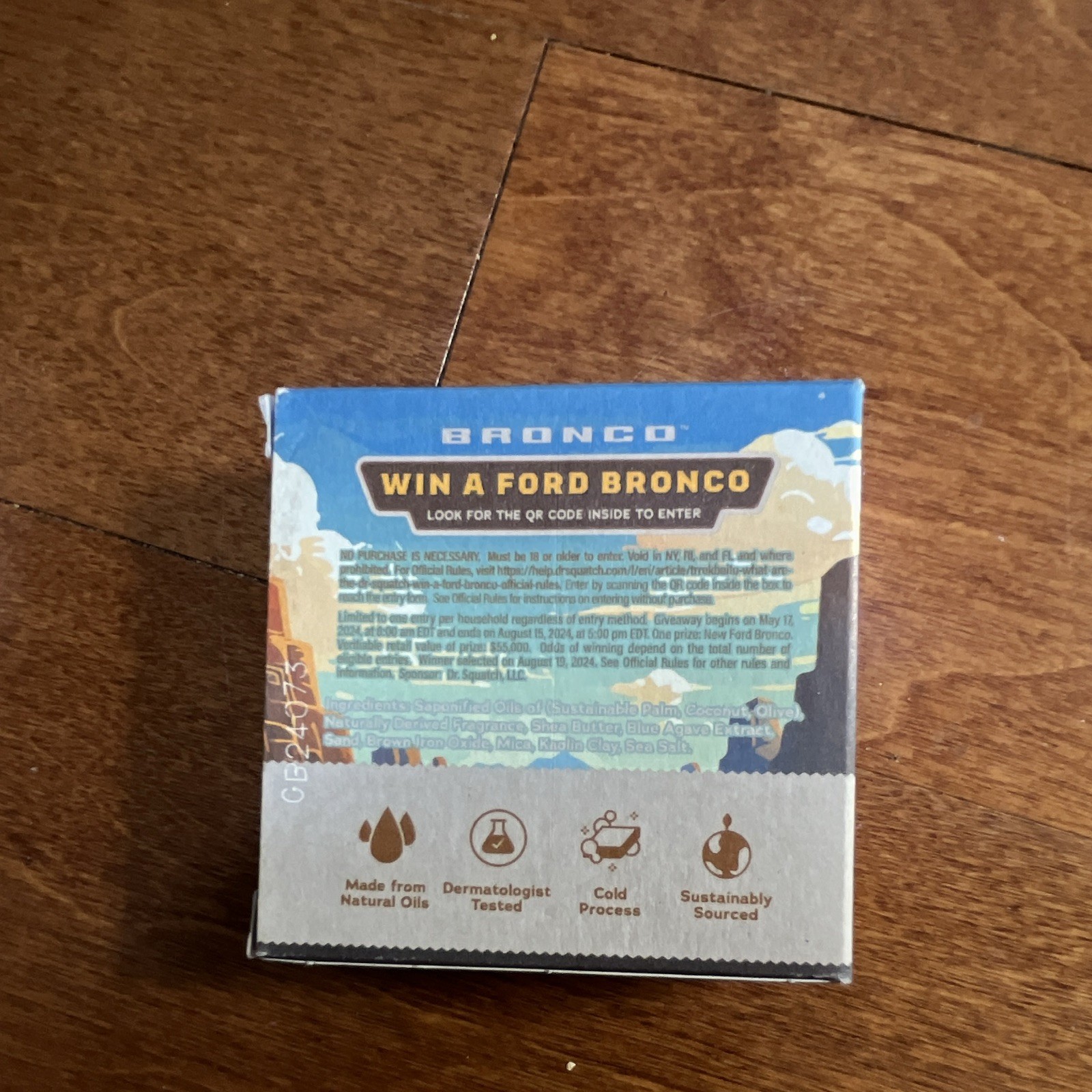 Dr. Squatch Bronco Bricc Soap Off-Road Expedition Blue Agave & Sand 5 oz