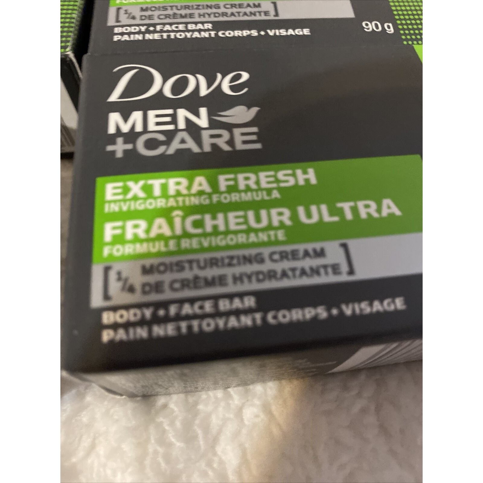 DOVE Men Care SOAP Extra Fresh Scent 4-Pack of 90g Soap Bars