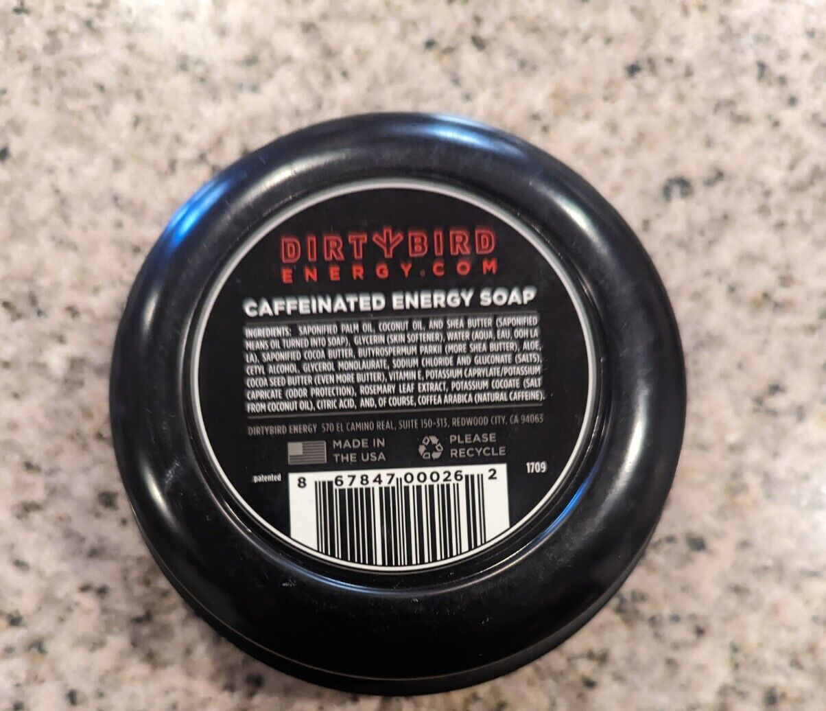 Dirty Bird Energy Replenish Caffeinated Soap UNSCENTED Dirtybird 5.5 oz bar