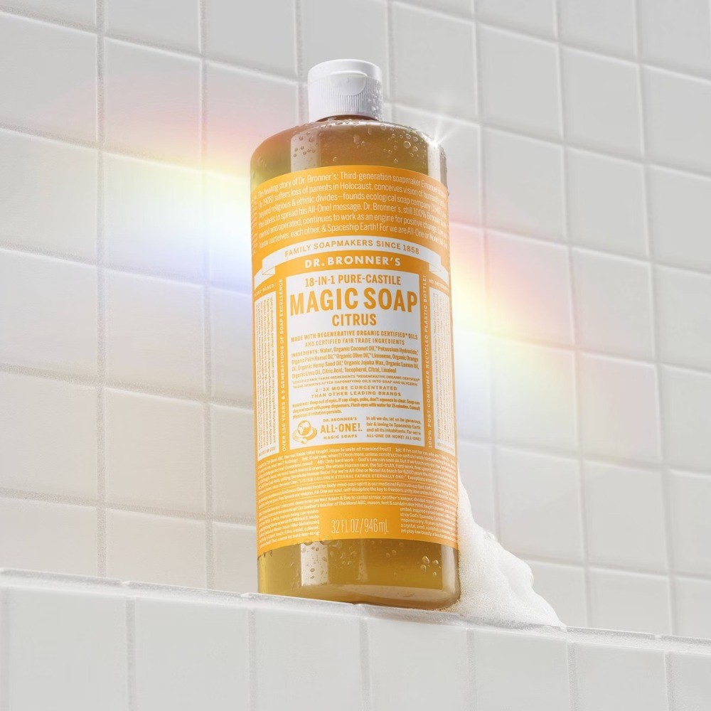 Magic Pure Castile Liquid Soap Bodywash – Citrus – 32 fl oz Fast delivery