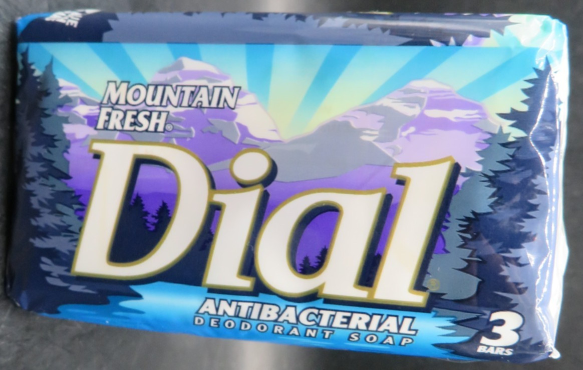 Dial Mountain Fresh Antibacterial Deodorant Bar Soap, 4.5 oz 3ct-NOS-Sealed-2002
