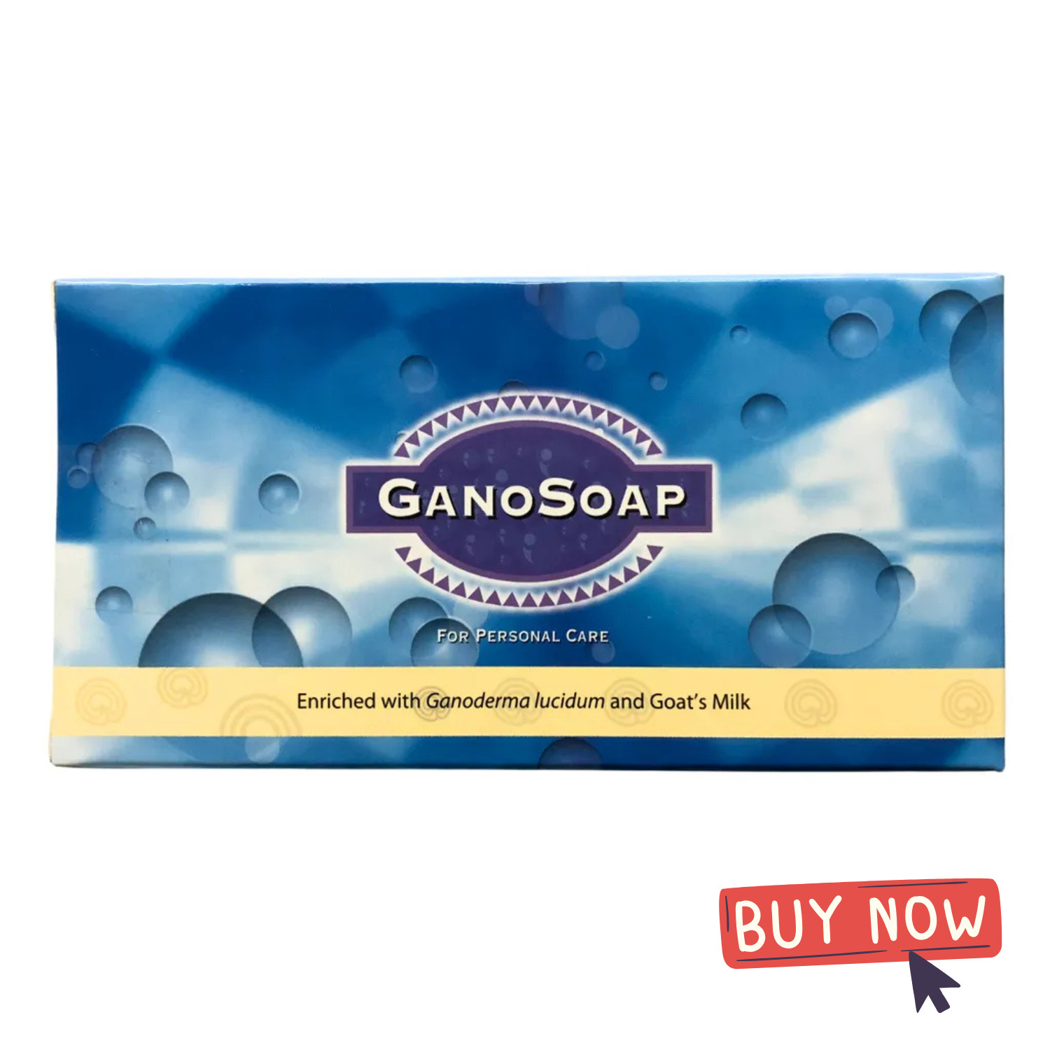 Gano Excel Soap Original Enrich Ganoderma Goat Milk 1 Box (2 pcs x 100g / Box)