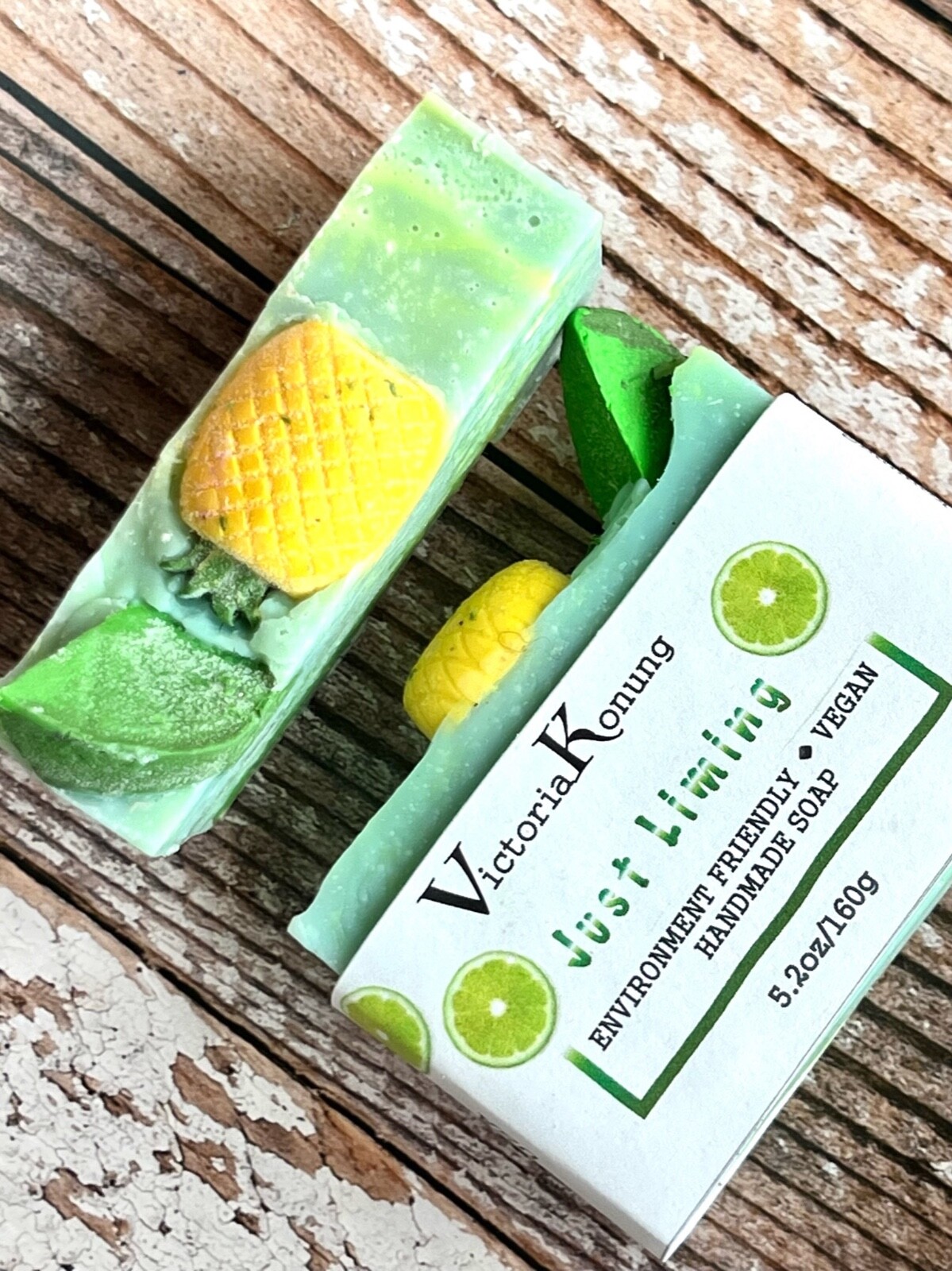 Natural Artisan Handmade Lime soap Pineapple soap Gift soap Summer soap 🎁 🎁