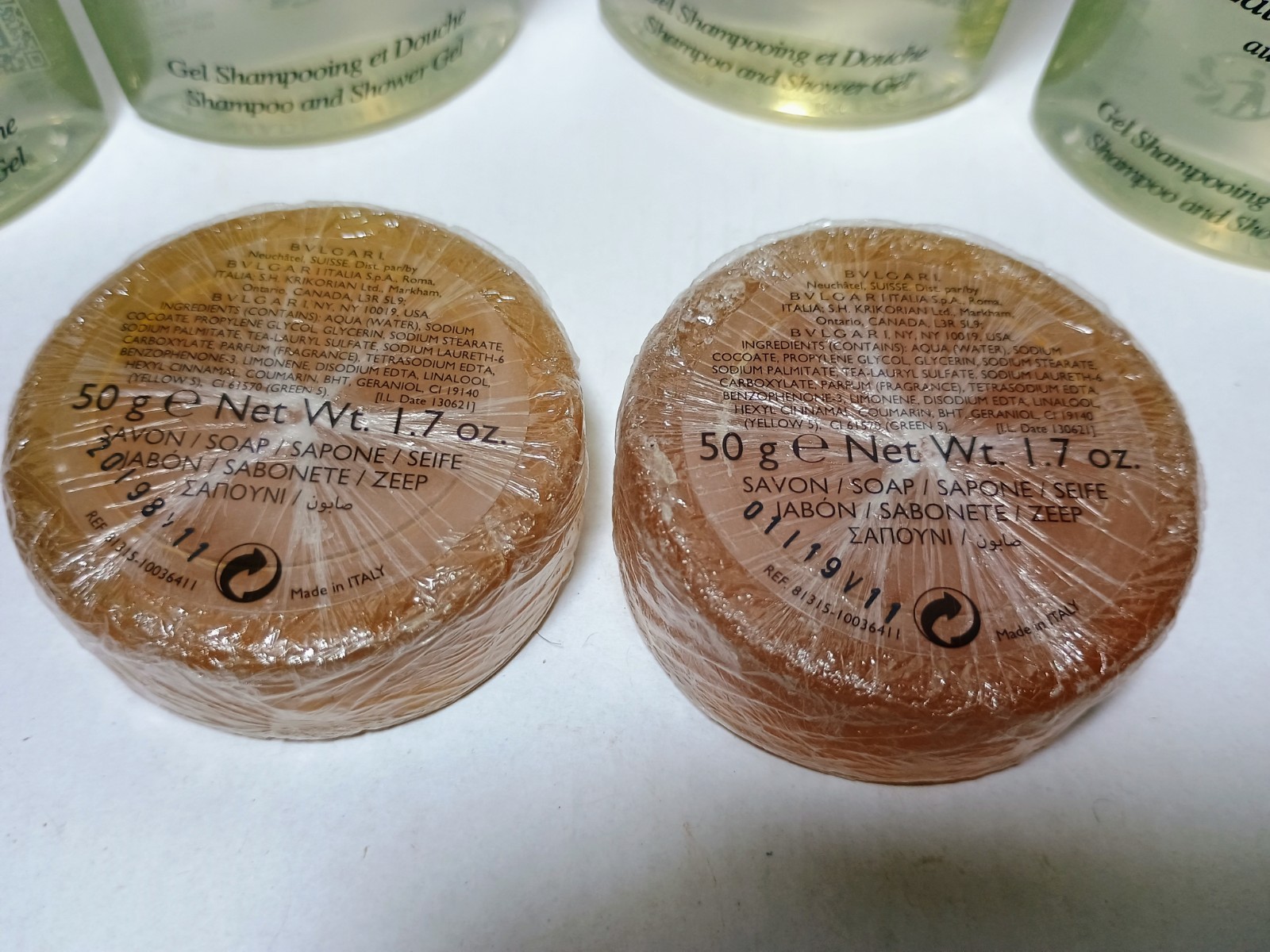 Bvlgari Lot White Tea Au the Blanc Shampoo/Glycerin Soap