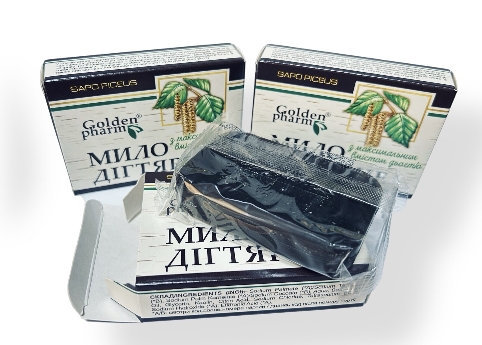 Natural Tar Soap, 3 Bars x 70g