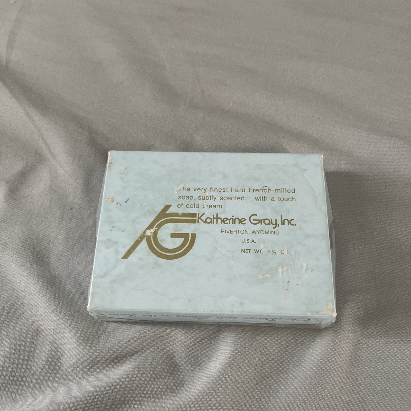 VINTAGE Katherine Gray Soap Hard French Milled Bar Soap Golf Graphic