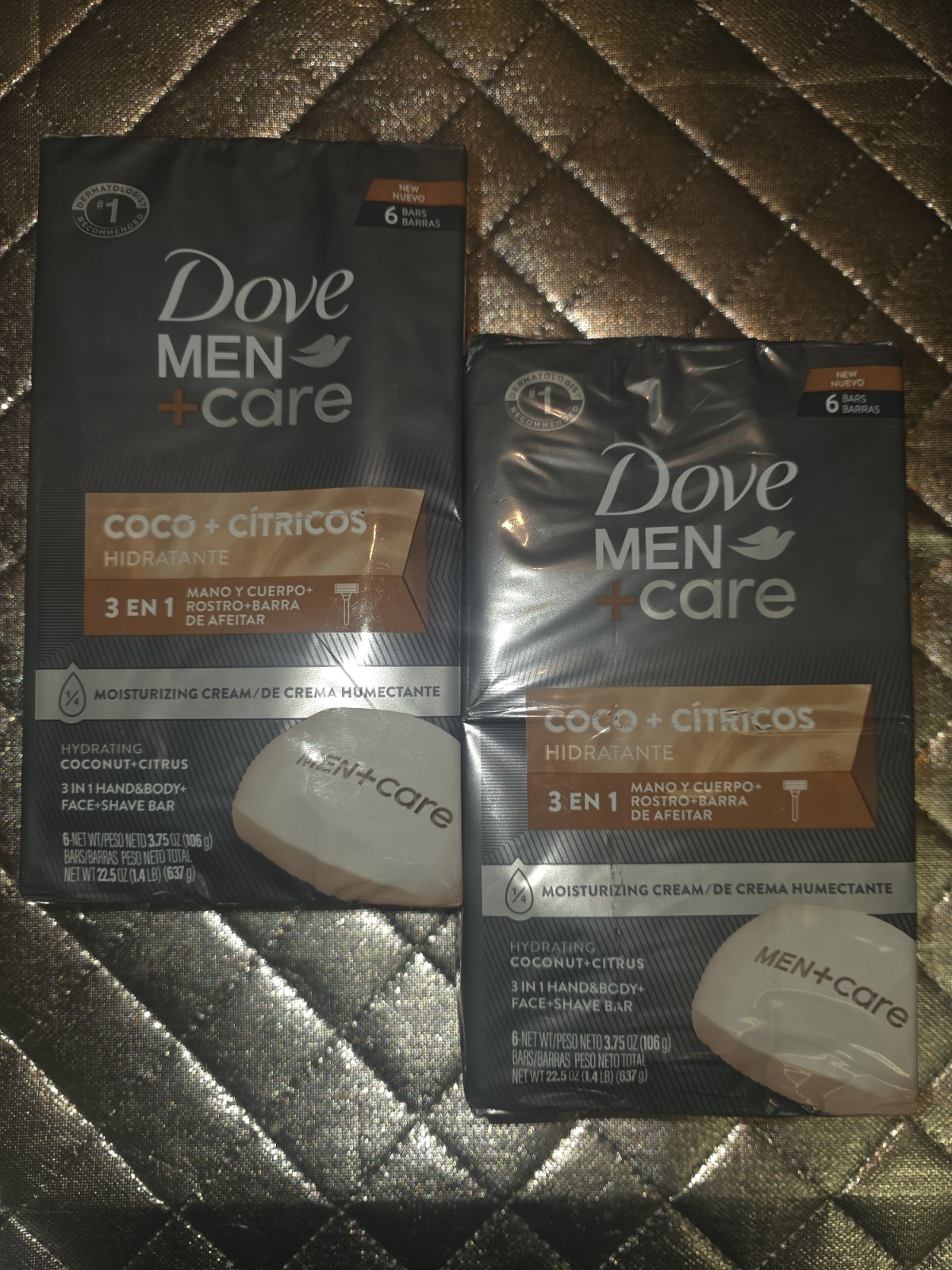 Dove Men+Care Hidratante Coco + Cítricos Hand & Body Face + Shave Lot Of 2