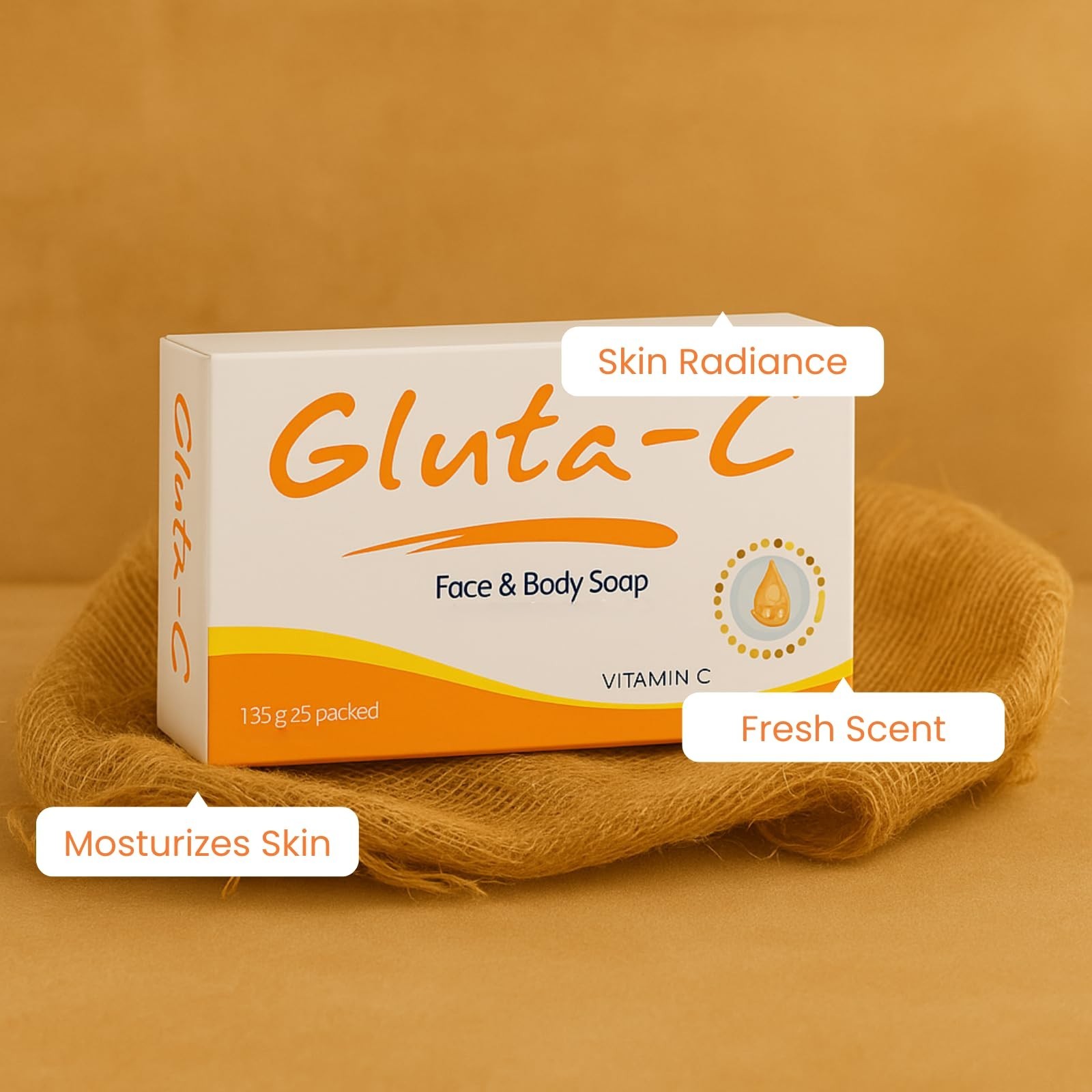 Gluta-C Face and Body Soap Bar 135g