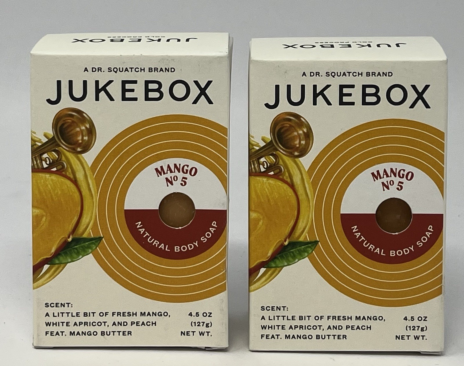 Jukebox Mango No. 5 Natural Body Soap 4.5 oz (x2)