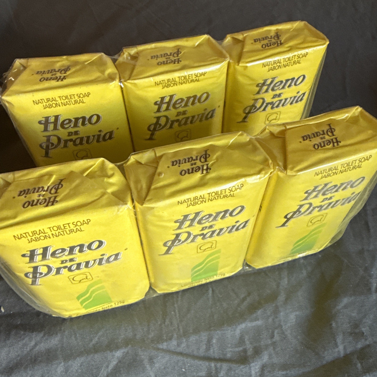 Heno de Pravia Soap Original Natural Bath Soap 6 bars ~ 4.2 oz each