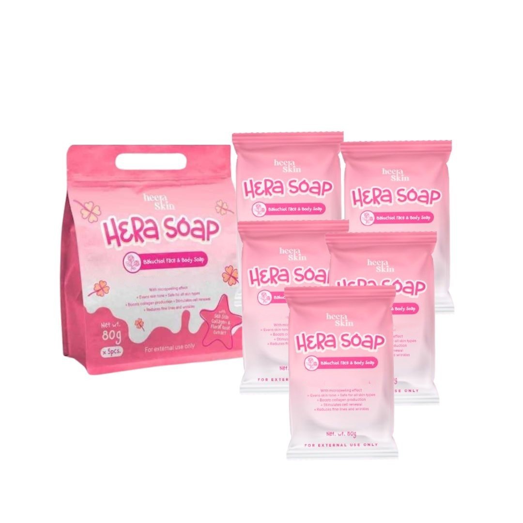 HERA Bakuchiol Soap w/ Niacinamide & Collagen 80g x5 Bars