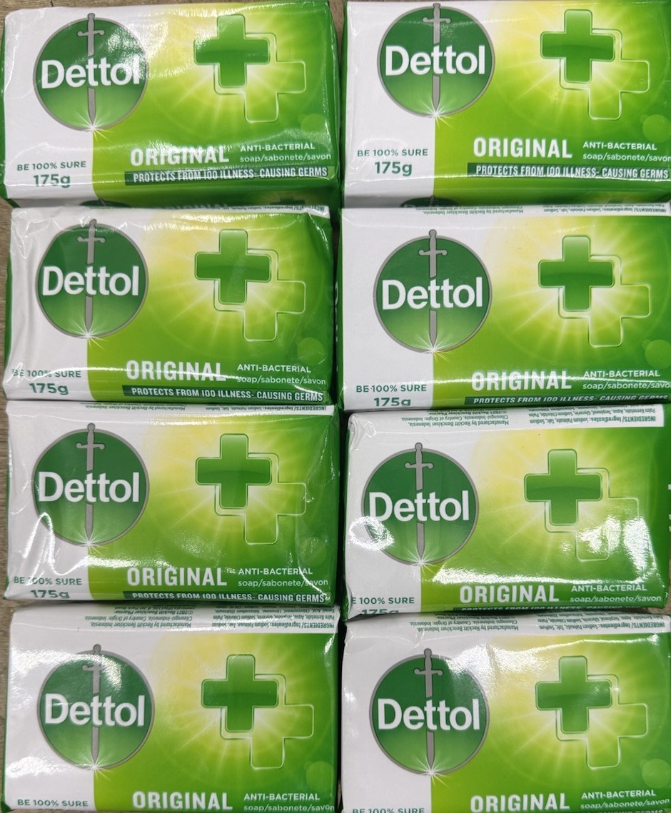 Dettol Bar soap Original Anti Bacterial 8 Bars 175g Each