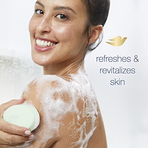 Dove Skin Care Beauty Bar For Softer Skin Cucumber and Green Tea More Moistur…
