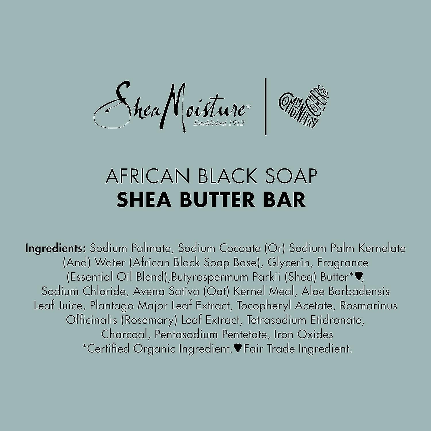 SheaMoisture Bar Soap for Troubled Skin African Black Soap Cleanser with Shea…