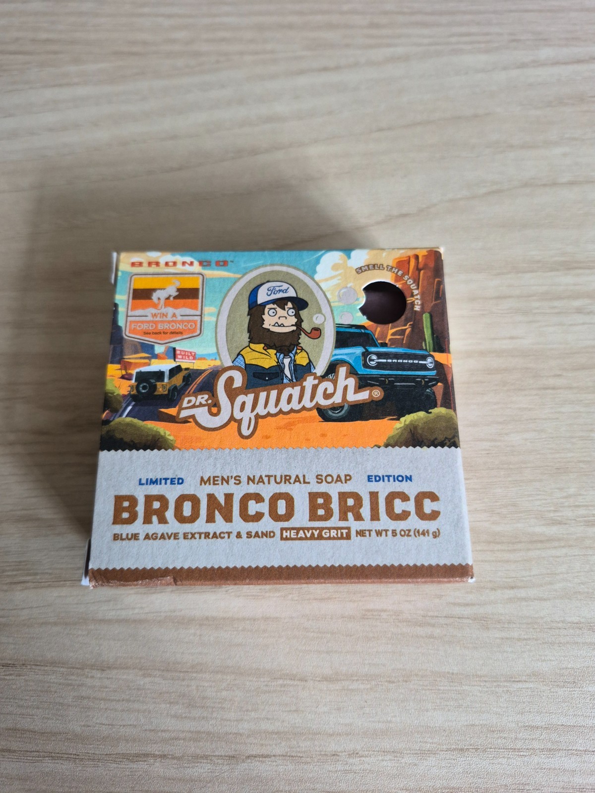 DR SQUATCH Bronco Bricc Soap Ford Limited Edition Blue Agave 5 oz NEW