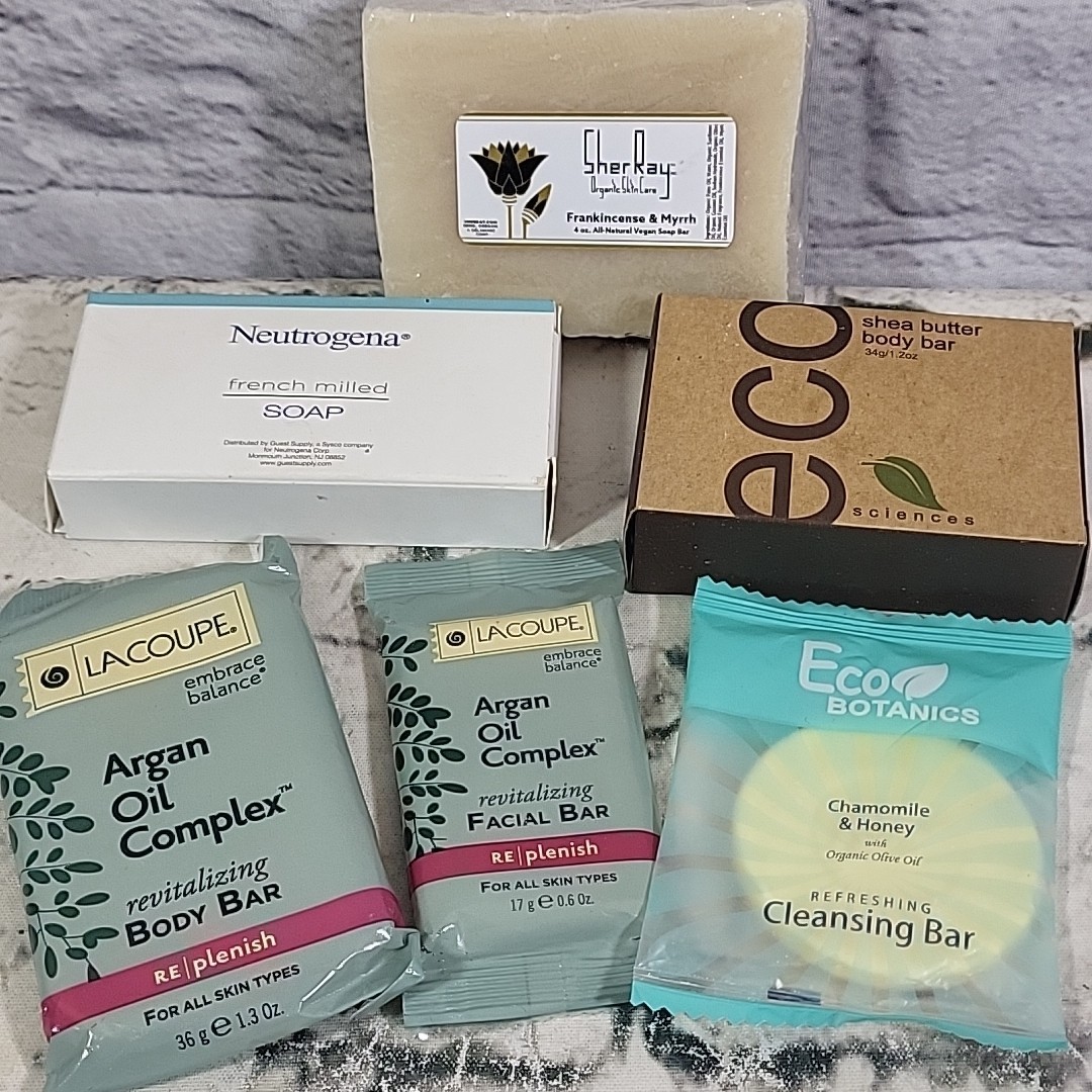 Hotel Travel Guest Soaps Lot Of 6 Body Bars For All Skin Types Eco Neutrogena