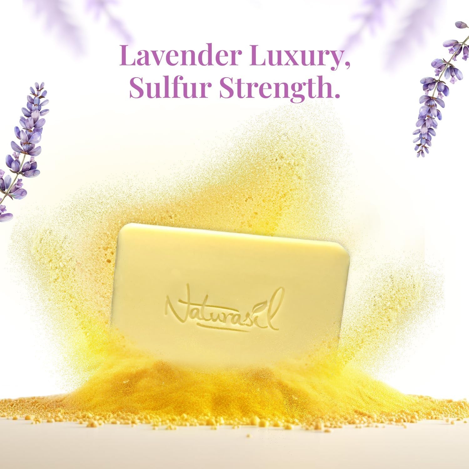 Cruelty-Free Sulfur Lavender Soap: Natural Relief for Acne and Warts – 5 Oz