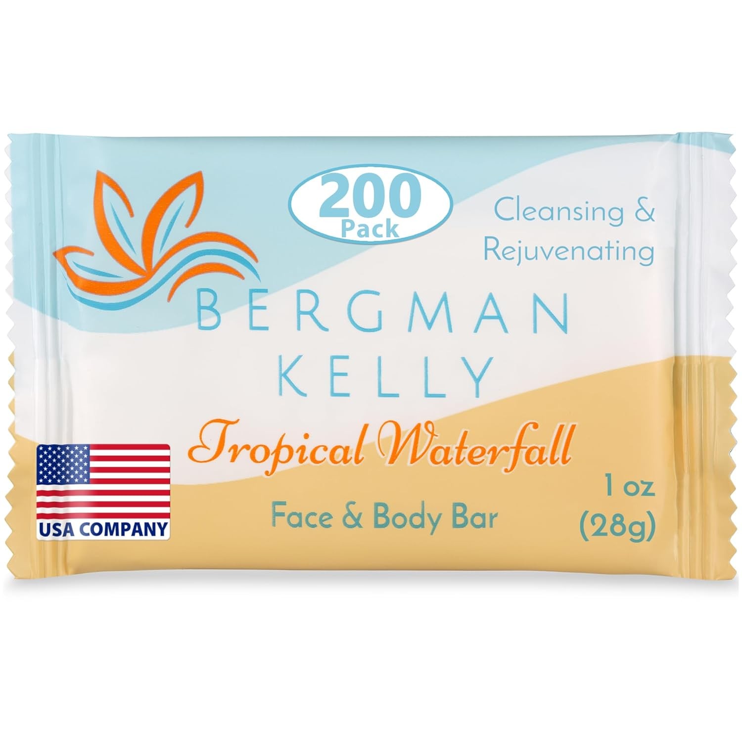BERGMAN KELLY Travel Soap Bars (0.5 Oz, 100 PK, White Tea), Travel Size Luxury