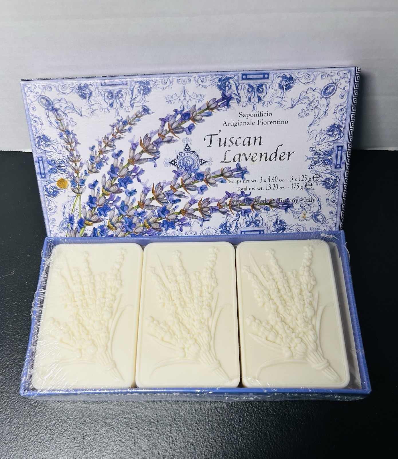 Saponificio Artigianale Fiorentino Tuscan Lavender 3 x 4.40oz Soap Bars