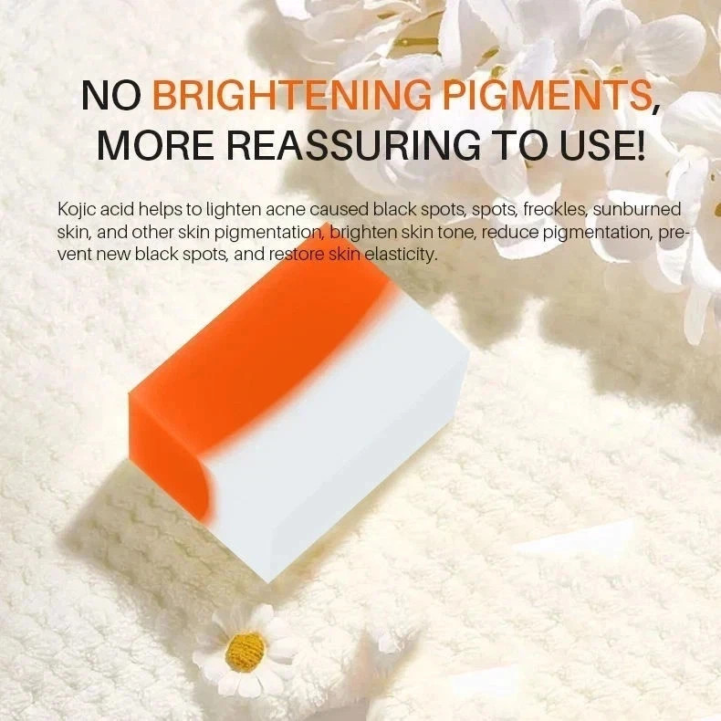Kojic Acid Soap Clean Face Soap Brighten Skin Tone Fade Dark Spot 2 Pack USA
