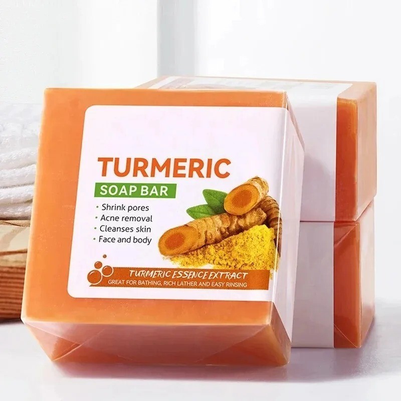 Turmeric Soap Body Cleaning Lightening Dark Leg Body Cleansers Brightening Skin