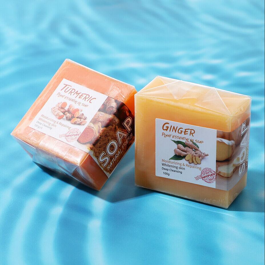 Tumeric Soap Skin Whitening Dark Spots lightening Acne Brightening Turmeric 100g