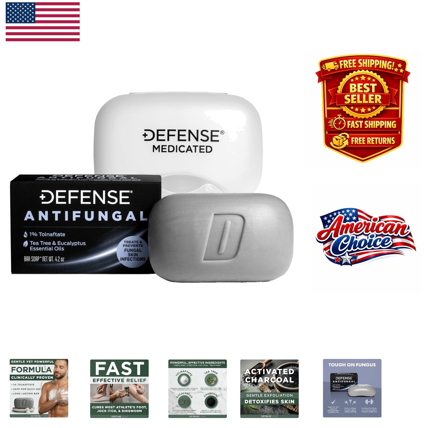 Heavy-Duty Antifungal Bar Soap in Snap-Tight Case – Jock Itch & Ringworm Defense